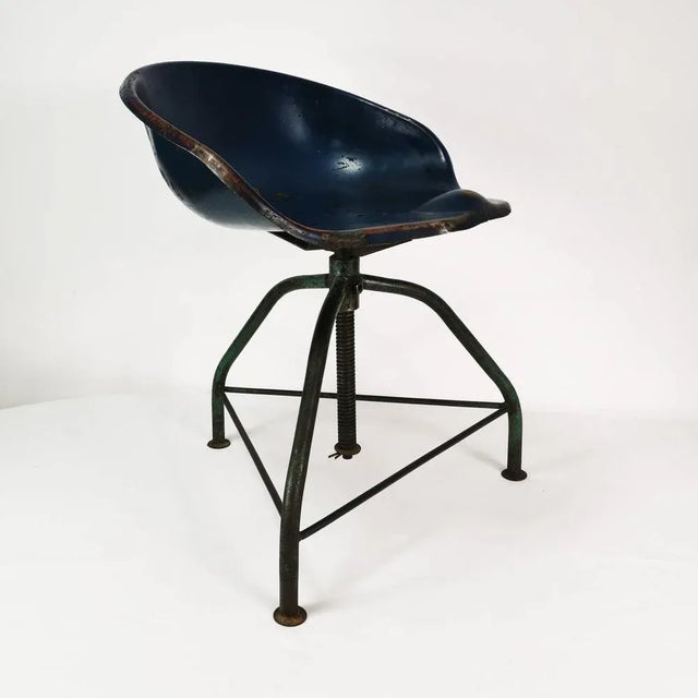 German Industrial Chair, 1950s For Sale - Image 10 of 10