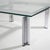 Silver Square Coffee Table in Glass and Steel, 1970s For Sale - Image 8 of 12