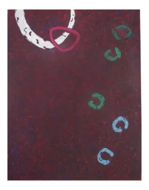 Phillip Alder "Moon" Contemporary Abstract Oil Painting 2019