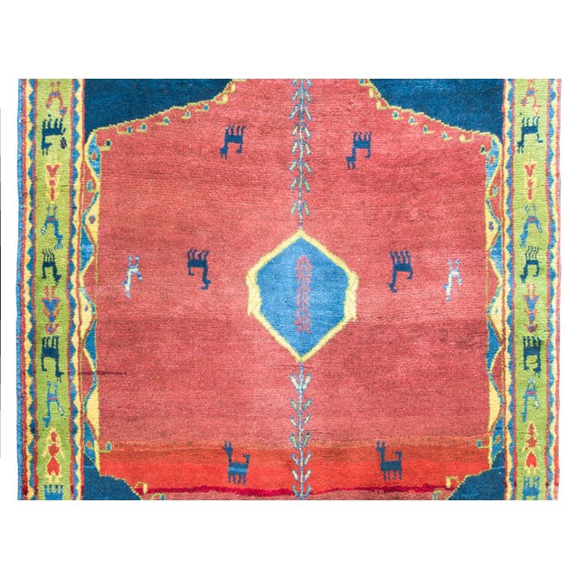 Textile Vintage Persian Gabbeh Rug For Sale - Image 7 of 15