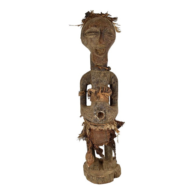 Early 20th Century Songye Nkishi Power Figure Wood For Sale