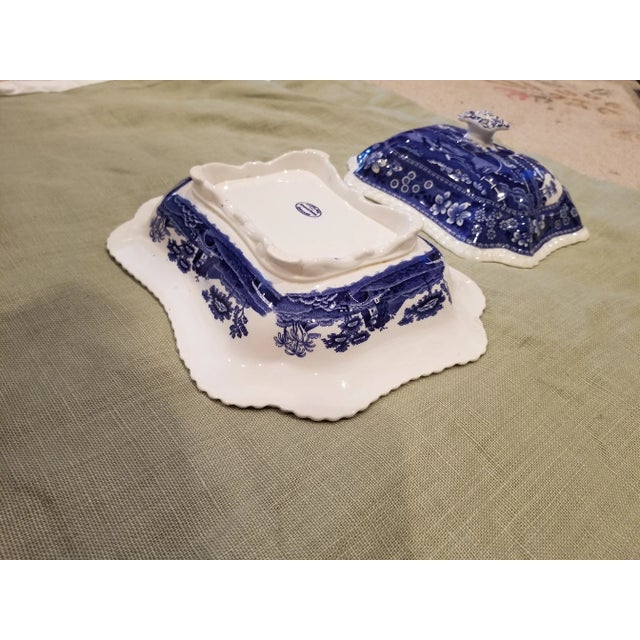 Ceramic Antique Spode Tower Covered Vegetable For Sale - Image 7 of 11