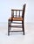 Wood Antique Country Regency Cross Back Armchair With Brunschwig & Fils Cushion For Sale - Image 7 of 13