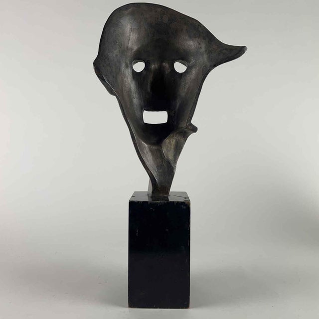 Cacciapuoti Tragic Mask from Guido Cacciapuoti, 1930s For Sale - Image 3 of 11