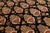 Cream Contemporary Hand-Knotted Wool Ikat Area Rug With Venetian Shell Motifs in Rust For Sale - Image 8 of 12
