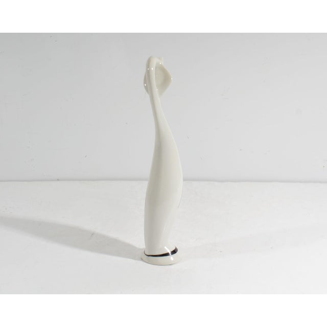 Mid-Century Modern Mieczylaw Naruszwicz Cmielow Porcelain Grebe Bird For Sale - Image 3 of 6