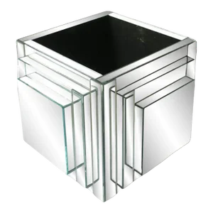 Modern Mirrored Planter Cachepot Jardinière, Circa 1970s