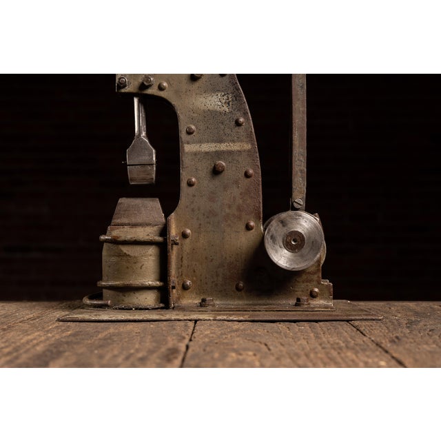 Metal Antique Mechanical Power Hammer Salesman Sample For Sale - Image 7 of 13