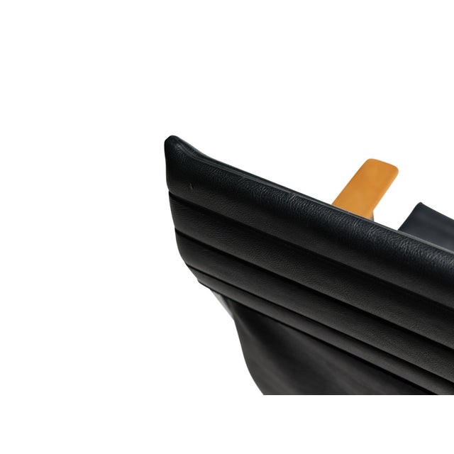 Gerald McCabe for Brown Saltman Steel and Walnut Mid-Century Rocking Chair, Attributed For Sale - Image 10 of 12