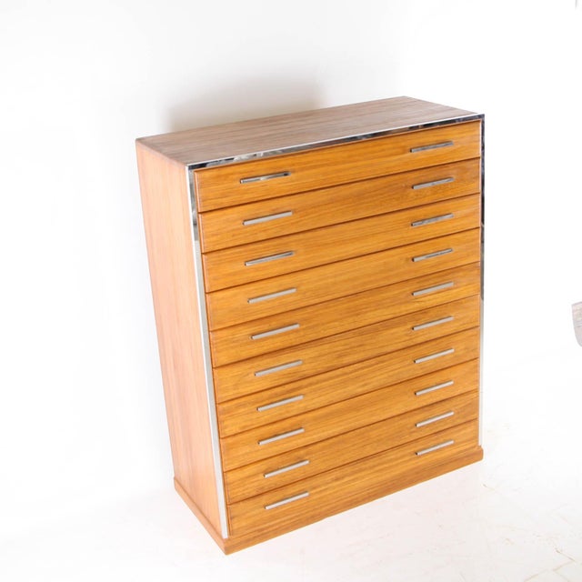 Japanese High Chest of Drawers, 1980s For Sale - Image 10 of 14