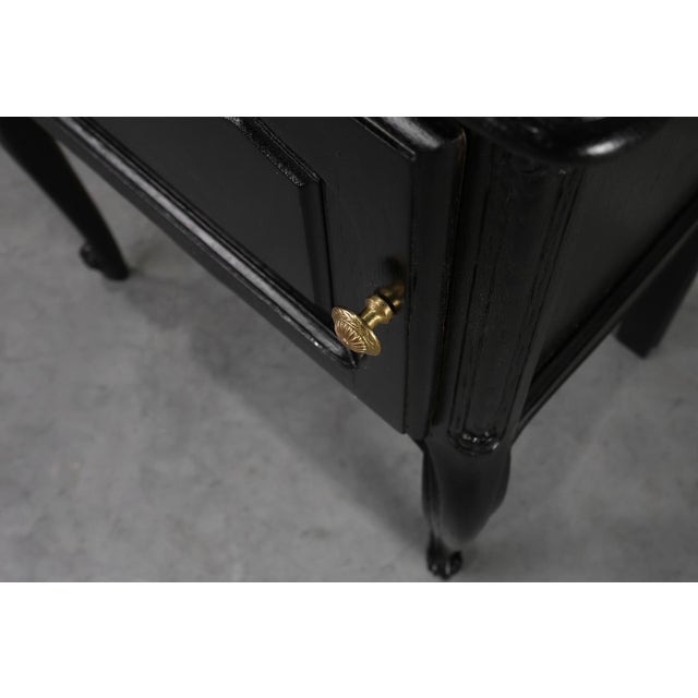 Vintage French Nightstands in Carved Wood, 1950s, Set of 2 For Sale - Image 6 of 13