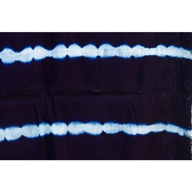 Tuareg Dark Blue Mud Cloth For Sale - Image 4 of 8