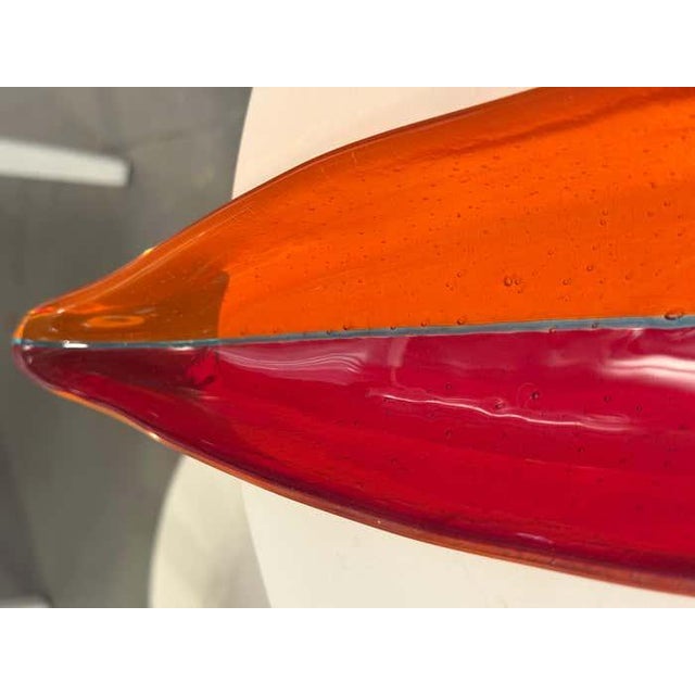 1960s Beatrice Tesdorf Murano-Style Sommerso Glass Centerpiece For Sale - Image 4 of 6