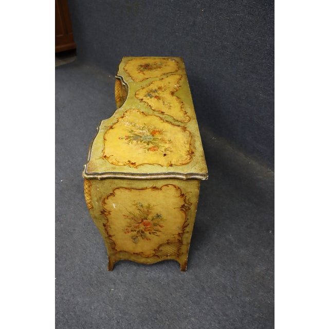 Gold Italian Paint-Decorated Vanity by Ny Galleries For Sale - Image 8 of 17