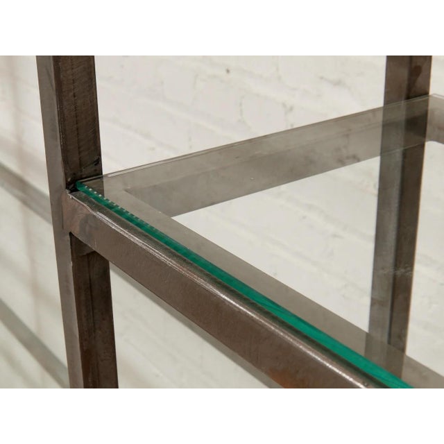 Late 20th Century Industrial Vintage Shelving With Glass For Sale - Image 5 of 9