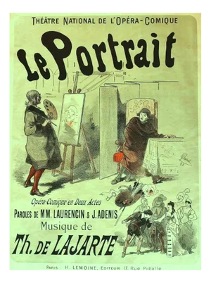 Le Portrait Theatre Poster, Early 20th-Century