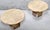 1970s Pair of 1970s Italian Travertine Scalloped Edge Pedestal End Tables For Sale - Image 5 of 17