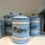 1920s Set of 6 French Kitchen Spice Set in Baby Blue Enamel For Sale - Image 4 of 6