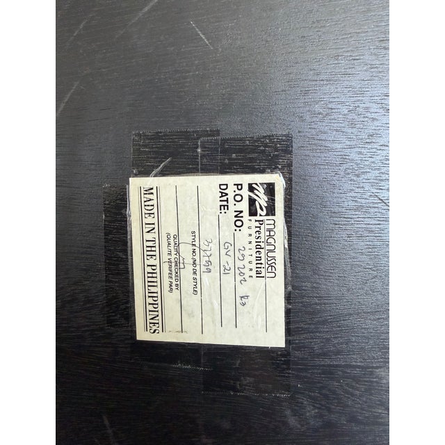 Vintage Magnussen “Presidential” Round Wall Mirror – Sculptural Wood & Mosaic Frame For Sale - Image 4 of 5