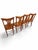 Set of four gorgeous antique Quarter-Sawn Art Nouveau Tiger Oak dining chairs dating to approximately 1900–1910....