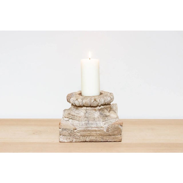 A truly unique piece of history, this exceptional French colonial teak wood candle holder is versatile as a plant stand or...