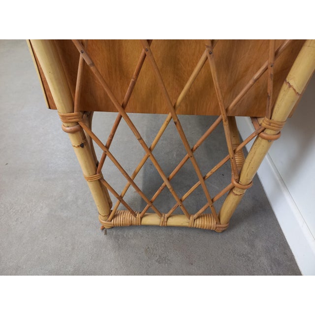 Rattan Desk and Chair, 1950s, Set of 2 For Sale - Image 16 of 18