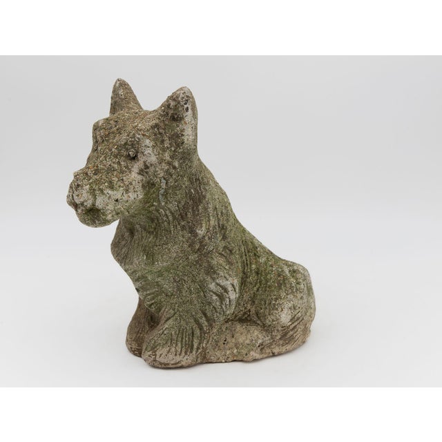 Composite Stone Scottie or Westie Dog, English Mid 20th C. For Sale - Image 9 of 10