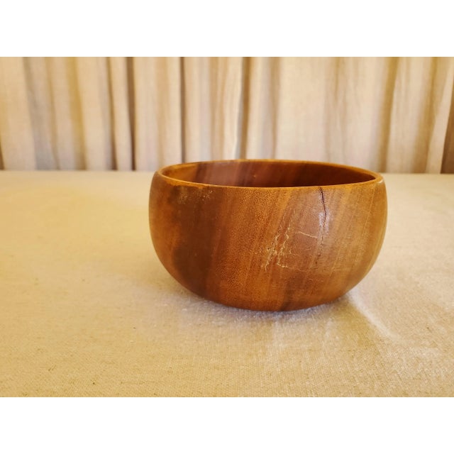Mid-Century Modern Mid-Century Modern Pacific Merchants Acacia Wood Bowl For Sale - Image 3 of 6
