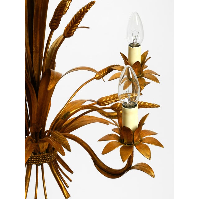 Vintage Gold-Plated Metal Chandelier from Hans Kögl, 1970s For Sale - Image 11 of 18