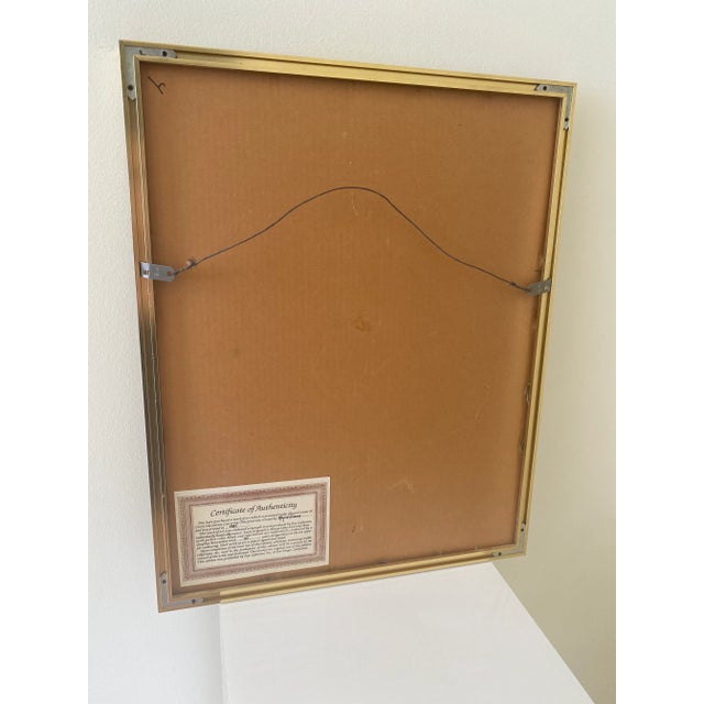 1980s Vintage Roy Williams Embossed Floral Art Work 1985. Signed For Sale - Image 5 of 7