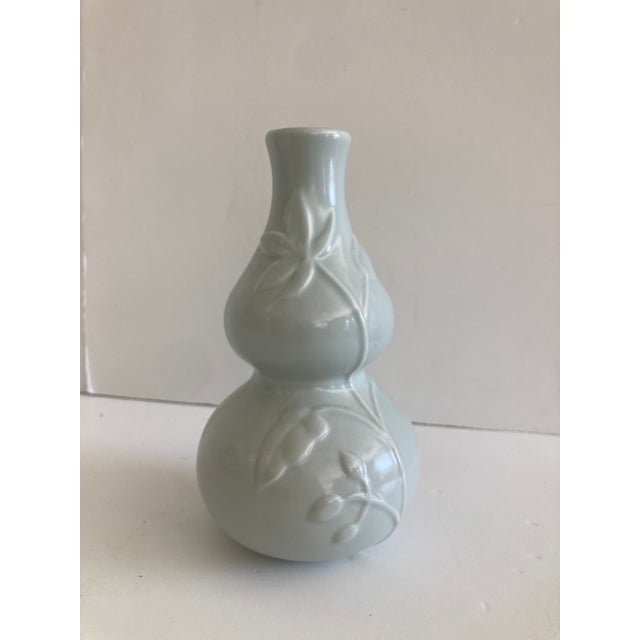 Asian Victoria Hagan Celadon Gourd Vase For Sale - Image 3 of 7
