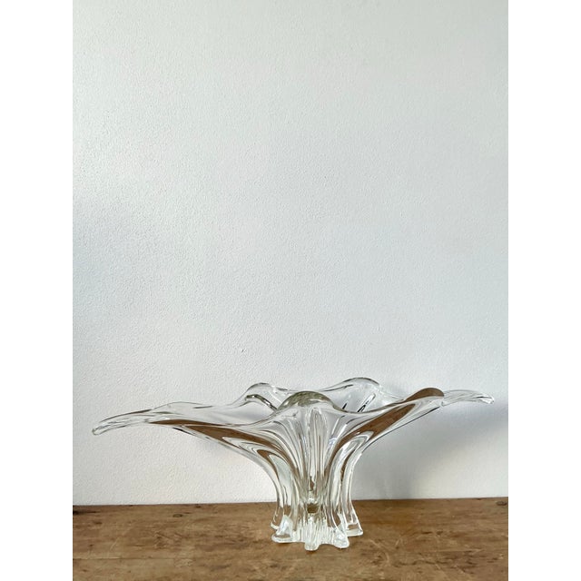 Vintage Boho French Crystal Splash Vase For Sale - Image 12 of 12