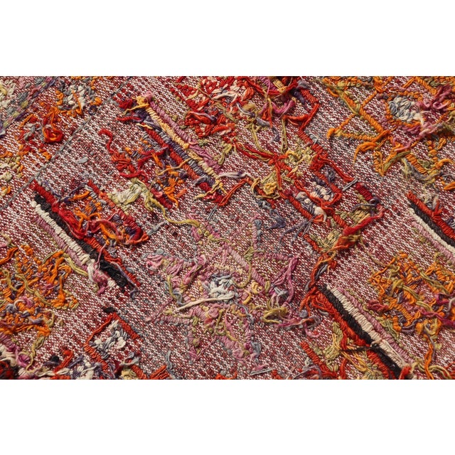 Vintage Turkish Kilim Rug With Intricate Geometric Motifs and Vibrant Hues 6'0 X 8'4 For Sale - Image 10 of 10