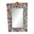 American Handcrafted Seashell Encrusted Wall Mirror For Sale