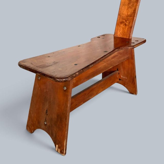 Handmade Oak Artist's Easel Bench For Sale - Image 4 of 8