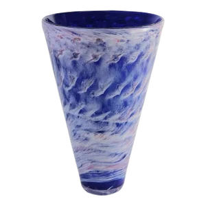 Matt Seasholtz Glasslight Studio Art Glass Vase 9.5"