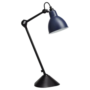 Blue Lampe Gras N° 205 Table Lamp by Bernard-Albin Gras