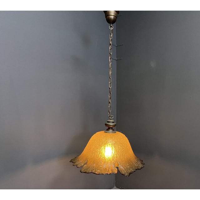 Vintage Murano Glass Pendant Light, 1960s For Sale - Image 4 of 13