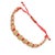 Bronze Strength & Luck Red Gold Adjustable Unisex Bracelet For Sale - Image 8 of 10