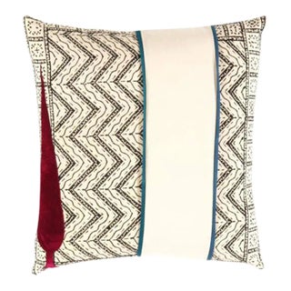 Pasargad Hand-Made Gloria Collection Pillows With Red Velvet Tree For Sale