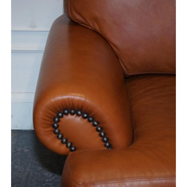 Vintage Tetrad Cordoba 2-Seater Sofa in Tan Leather from John Lewis For Sale - Image 5 of 15
