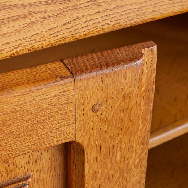 Spanish 2-Door Oak Cabinet with Iron Hardware, 1940s For Sale - Image 10 of 11