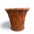 Elevate your garden or interior with this English terracotta planter, featuring a finely detailed relief basketweave...