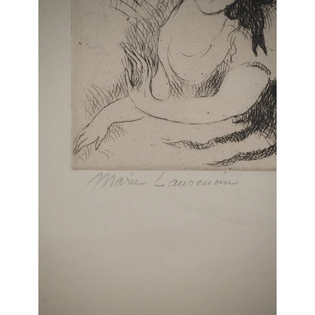 Modern Marie Laurencin, Young Girl with a Ribbon, Original Engraving For Sale - Image 3 of 6