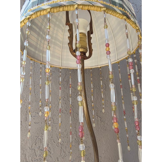 Art Deco Floor Lamp With Round Table Surface For Sale - Image 4 of 11