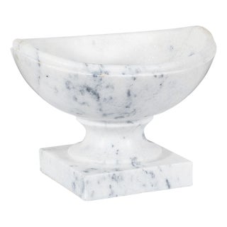 Maitland-Smith Ambaji Crescent Marble Vase For Sale