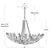 Regina Andrew River Reed Basin Chandelier, Antique Gold Leaf For Sale In Detroit - Image 6 of 7