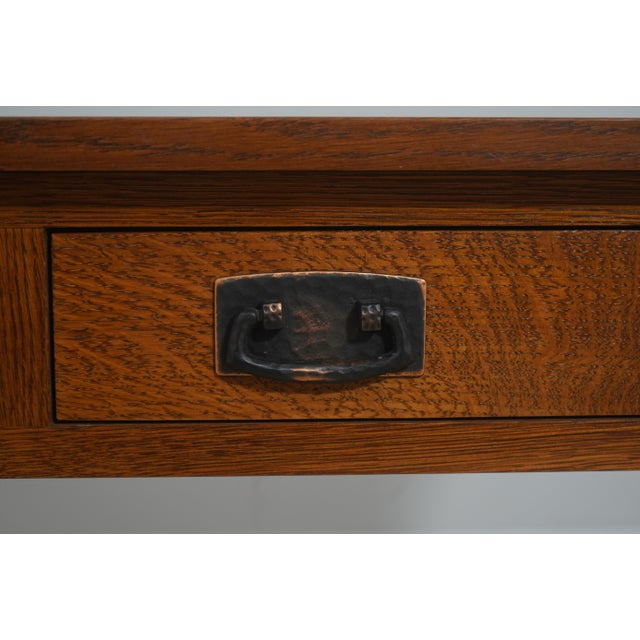 Stickley Mission Oak Arts & Crafts Desk For Sale - Image 11 of 18
