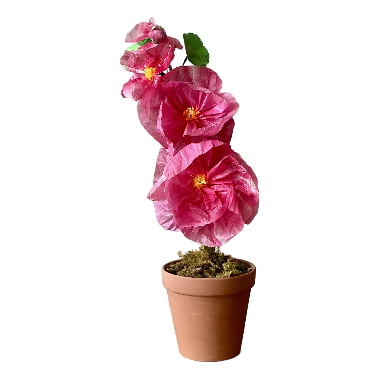 Contemporary Hand Rolled Paper Flowers | Chairish