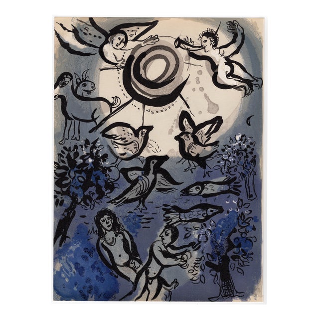 Marc Chagall, La Création (The Creation), Nude, 1960, Original Lithograph For Sale
